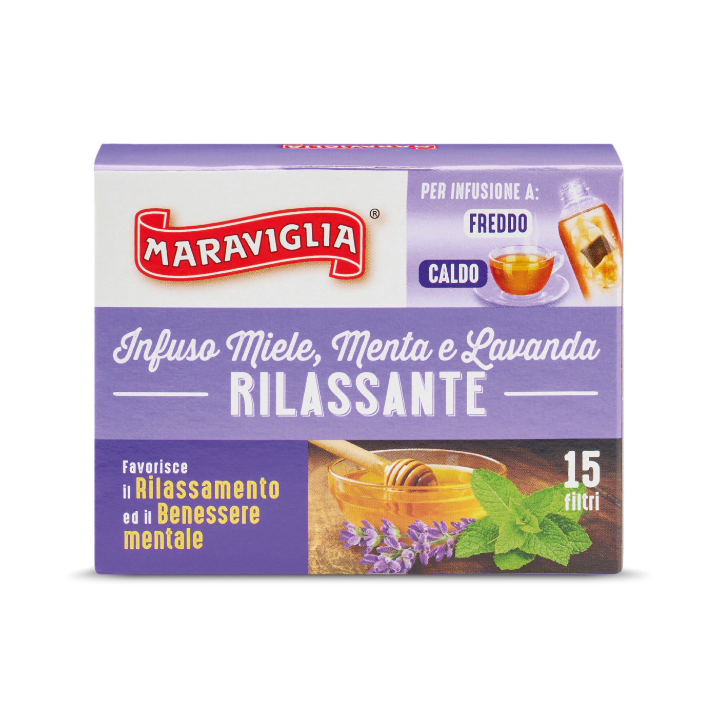 Infuso Miele, Menta e Lavanda Rilassante